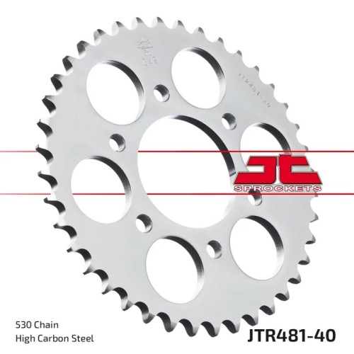 corona moto jt sprockets de acero de 40 dientes jtr481 40