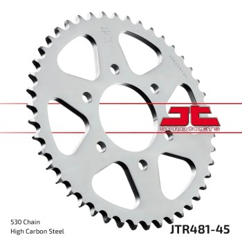 corona moto jt sprockets de acero de 45 dientes jtr481 45