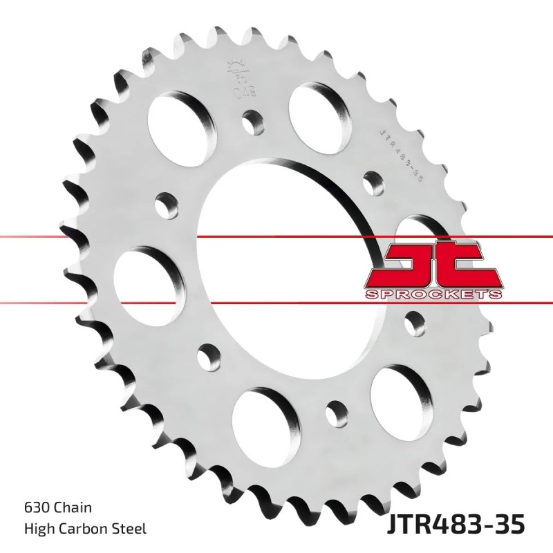 corona moto jt sprockets de acero de 35 dientes jtr483 35