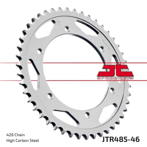 corona moto jt sprockets de acero de 46 dientes jtr485 46