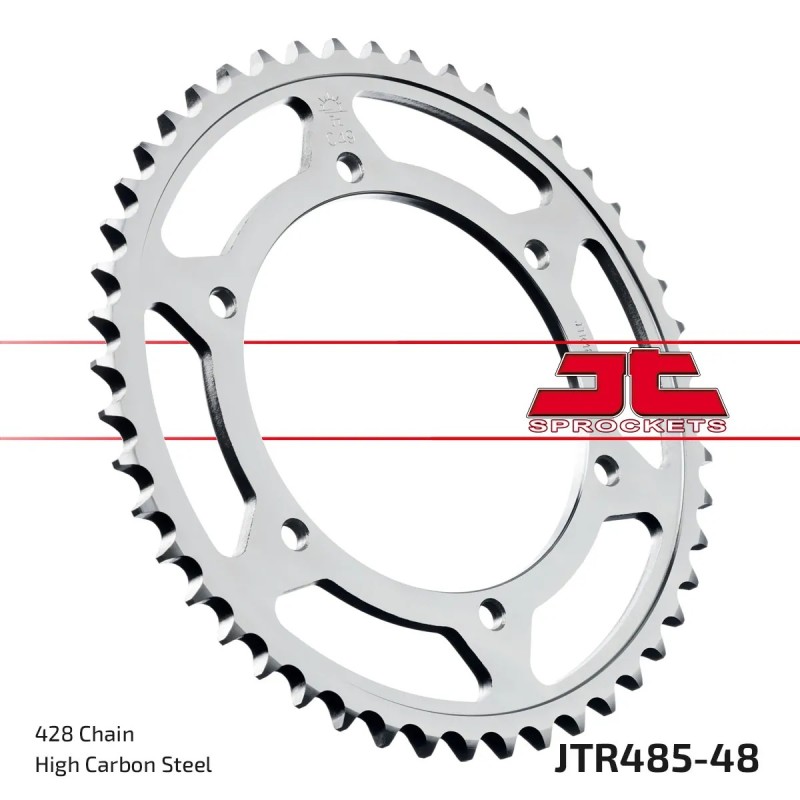 corona moto jt sprockets de acero de 48 dientes jtr485 48