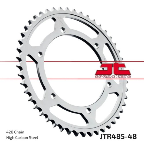 corona moto jt sprockets de acero de 48 dientes jtr485 48