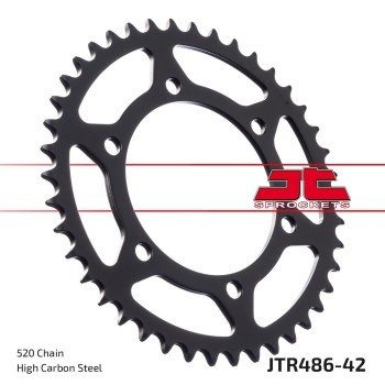 corona moto jt sprockets de acero de 42 dientes jtr486 42