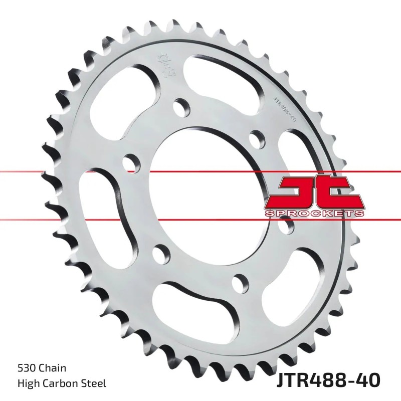 corona moto jt sprockets de acero de 40 dientes jtr488 40