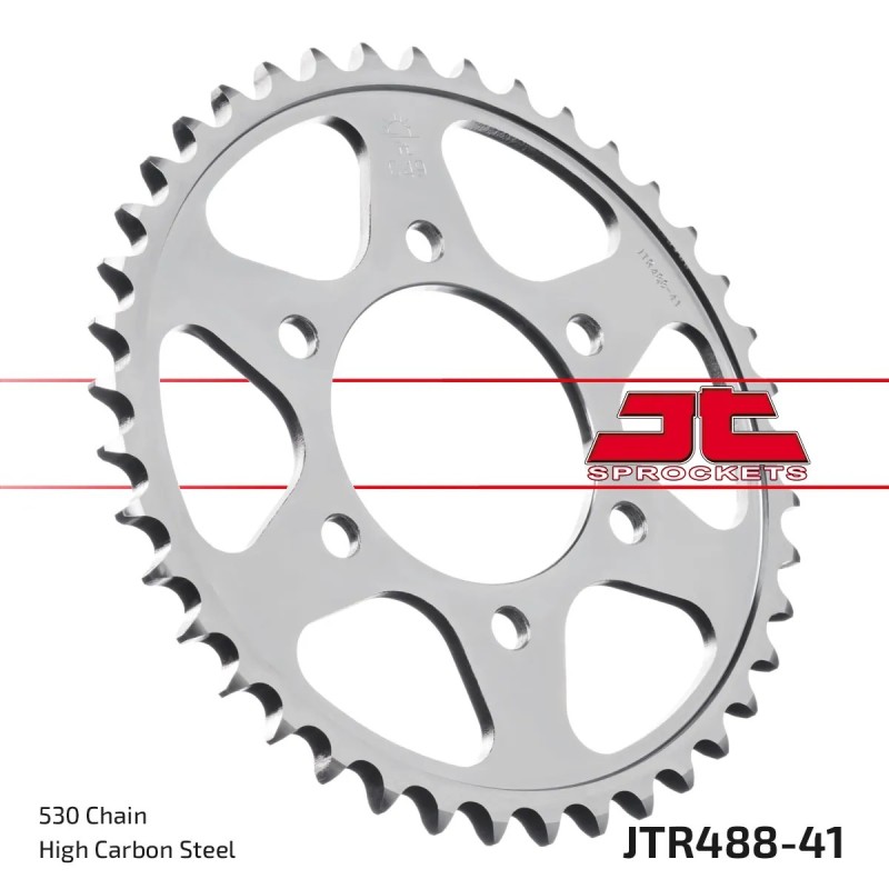 corona moto jt sprockets de acero de 41 dientes jtr488 41