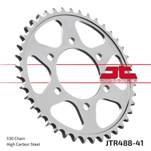 corona moto jt sprockets de acero de 41 dientes jtr488 41