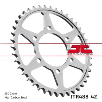 corona moto jt sprockets de acero de 42 dientes jtr488 42
