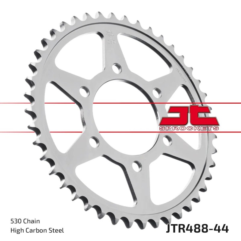 corona moto jt sprockets de acero de 44 dientes jtr488 44