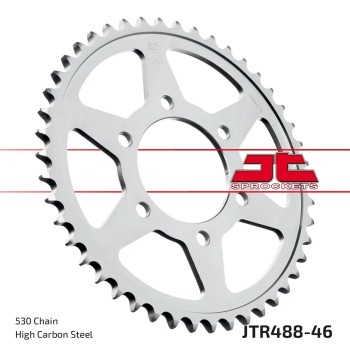 corona moto jt sprockets de acero de 46 dientes jtr488 46
