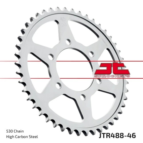 corona moto jt sprockets de acero de 46 dientes jtr488 46
