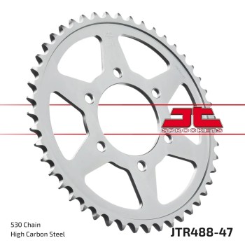 corona moto jt sprockets de acero de 47 dientes jtr488 47