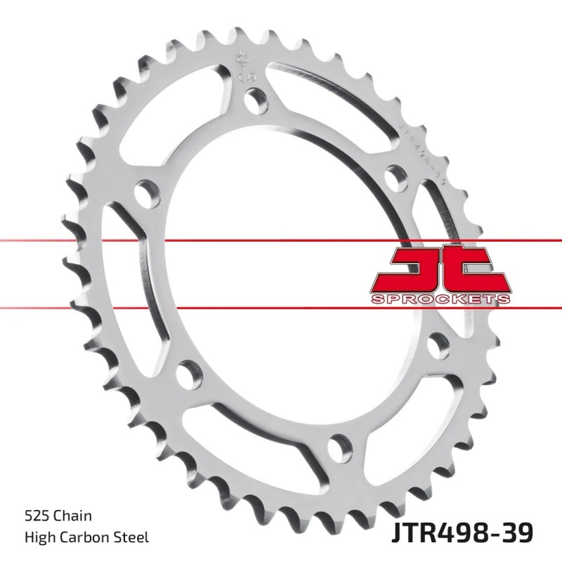 corona moto jt sprockets de acero de 39 dientes jtr498 39
