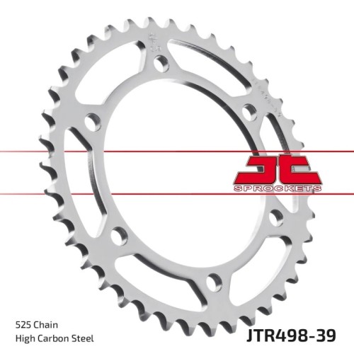 corona moto jt sprockets de acero de 39 dientes jtr498 39