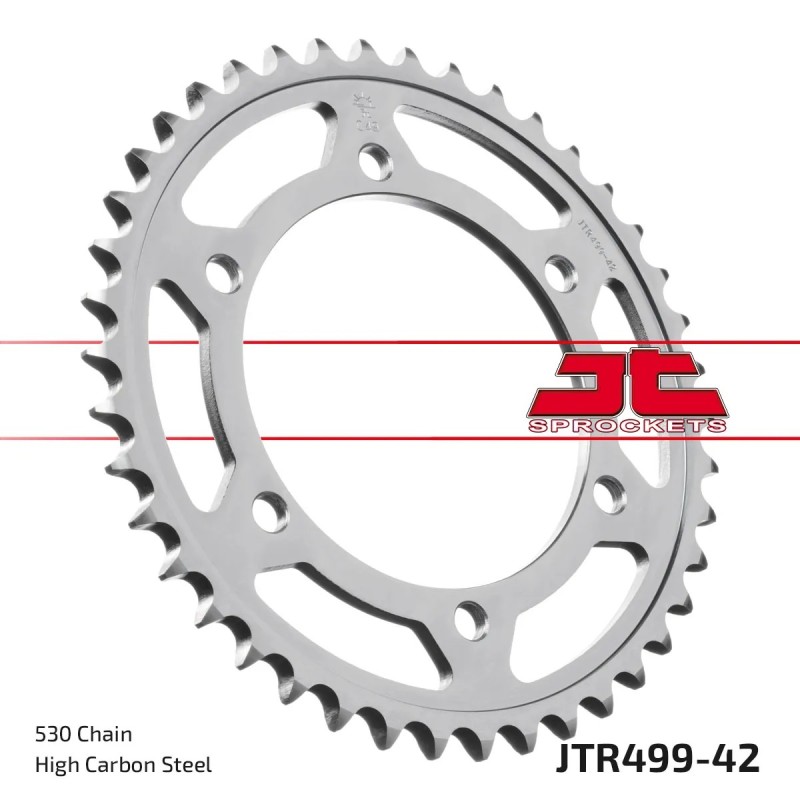 corona moto jt sprockets de acero de 42 dientes jtr499 42