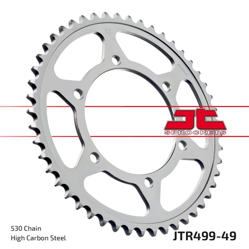 corona moto jt sprockets de acero de 49 dientes jtr499 49