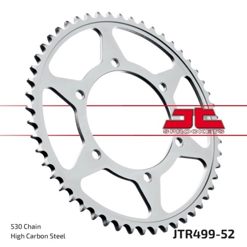corona moto jt sprockets de acero de 52 dientes jtr499 52