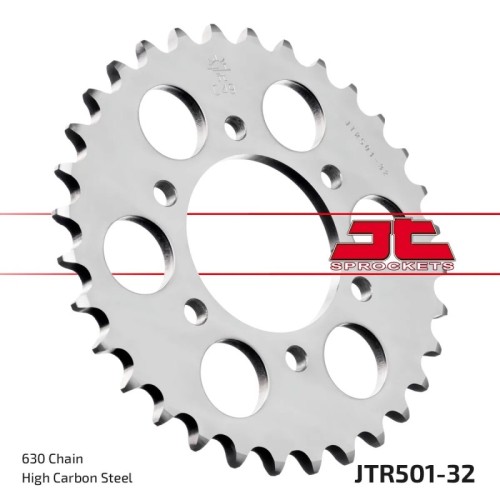 corona moto jt sprockets de acero de 32 dientes jtr501 32
