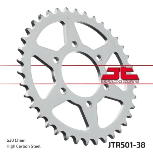corona moto jt sprockets de acero de 38 dientes jtr501 38