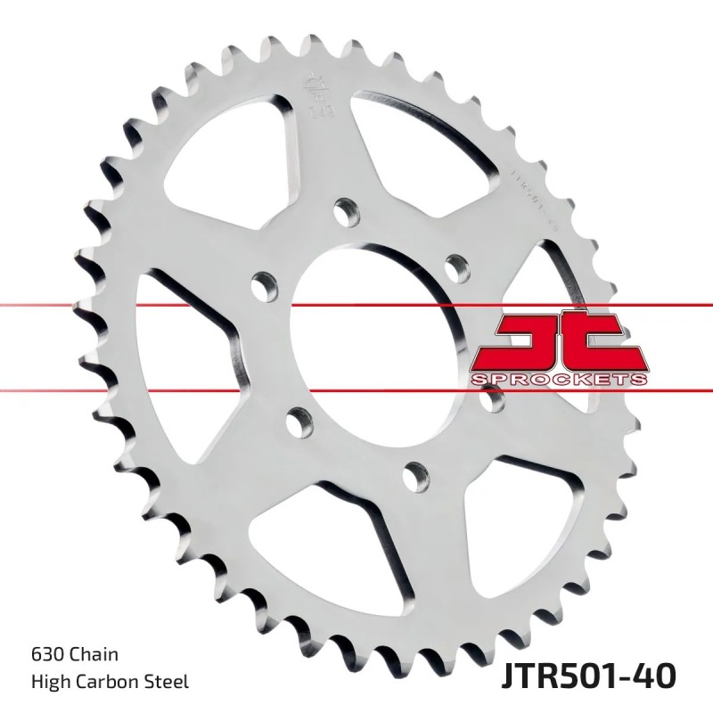 corona moto jt sprockets de acero de 40 dientes jtr501 40