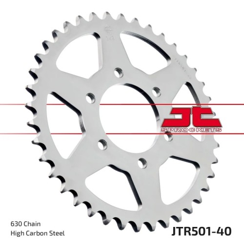 corona moto jt sprockets de acero de 40 dientes jtr501 40