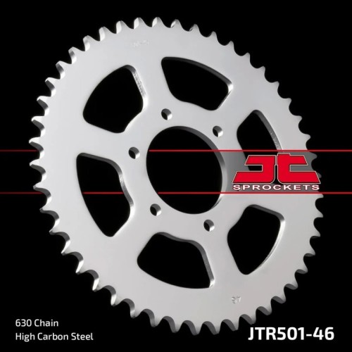 corona moto jt sprockets de acero de 46 dientes jtr501 46