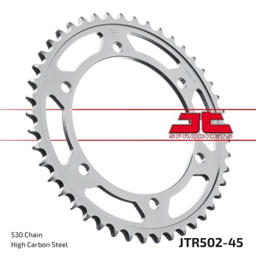 corona moto jt sprockets de acero de 45 dientes jtr502 45