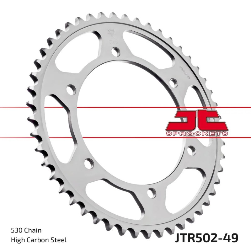 corona moto jt sprockets de acero de 49 dientes jtr502 49