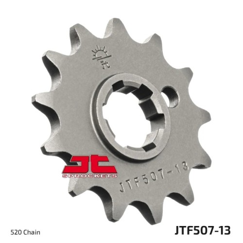 pinon de moto jt sprockets acero 13 dientes p 520 jtf507 13