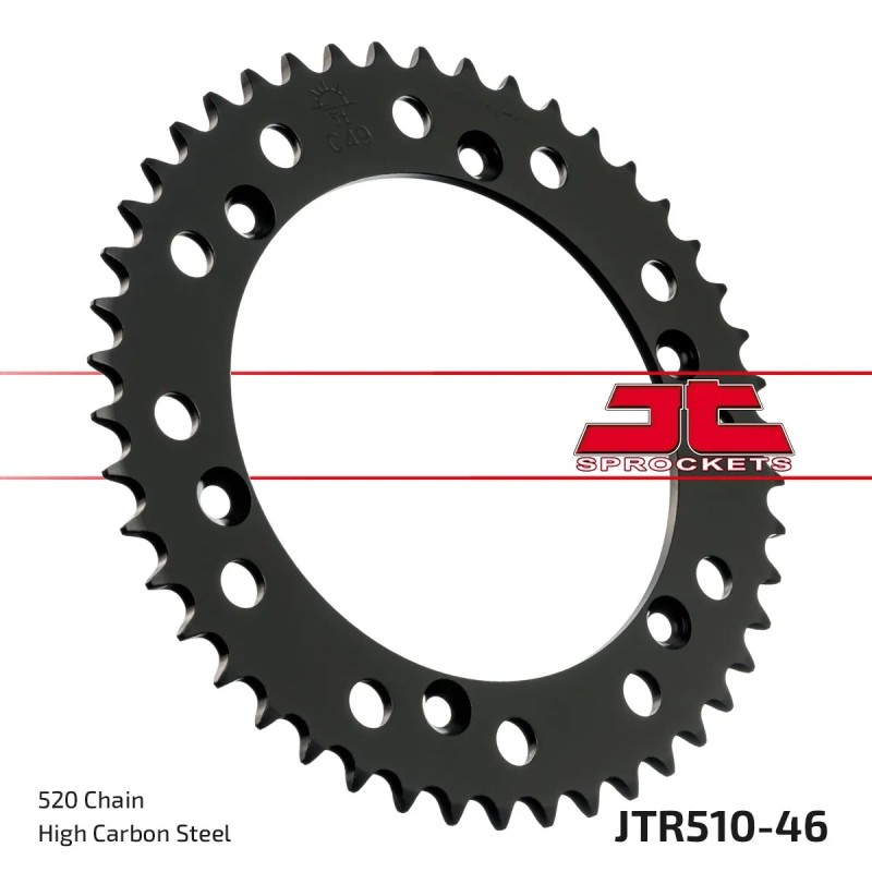 corona moto jt sprockets de acero de 46 dientes jtr510 46