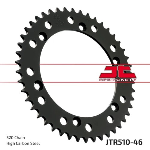 corona moto jt sprockets de acero de 46 dientes jtr510 46