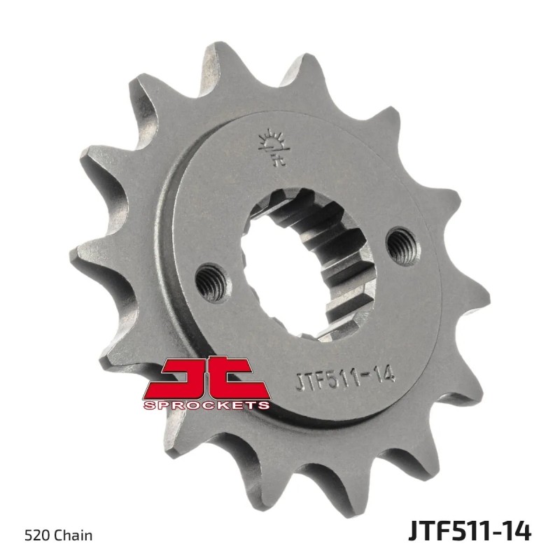 pinon de moto jt sprockets acero 14 dientes p 520 jtf511 14