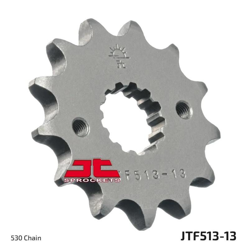 pinon de moto jt sprockets acero 13 dientes p 530 jtf513 13