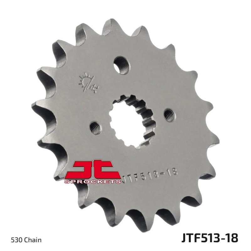 pinon de moto jt sprockets acero 18 dientes p 530 jtf513 18