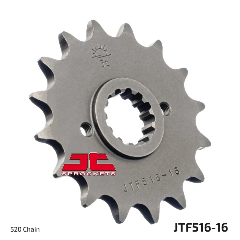 pinon de moto jt sprockets acero 16 dientes p 520 jtf516 16