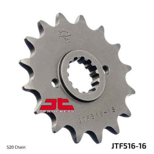 pinon de moto jt sprockets acero 16 dientes p 520 jtf516 16