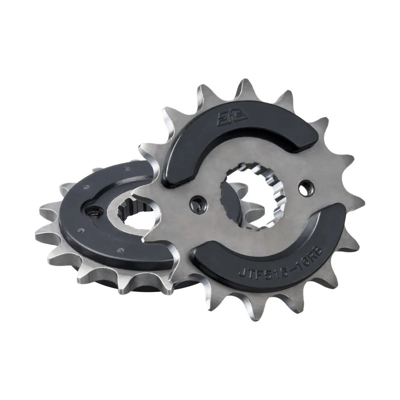 pinon de moto jt sprockets con goma 16 dientes p 520 jtf516 16rb