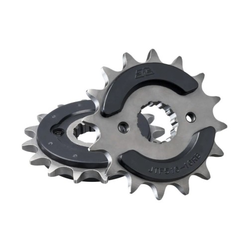 pinon de moto jt sprockets con goma 16 dientes p 520 jtf516 16rb