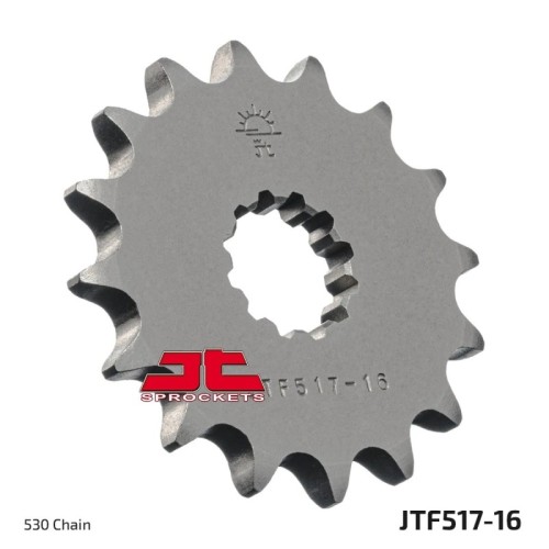 pinon de moto jt sprockets acero 16 dientes p 530 jtf517 16