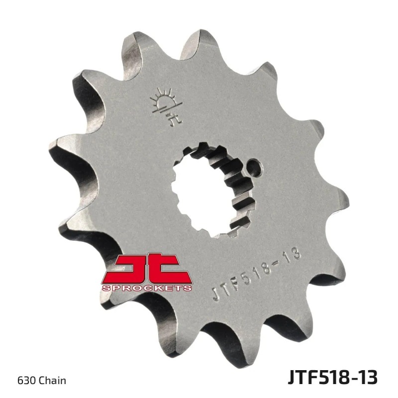 pinon de moto jt sprockets acero 13 dientes p 630 jtf518 13
