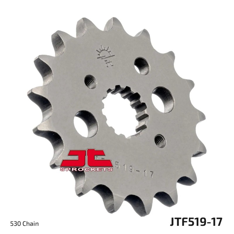 pinon de moto jt sprockets acero 17 dientes p 530 jtf519 17
