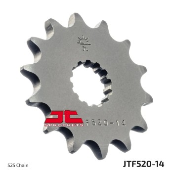 pinon de moto jt sprockets acero 14 dientes p 525 jtf520 14