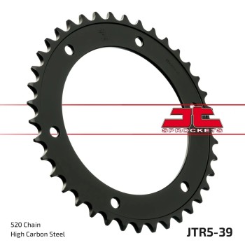 corona moto jt sprockets de acero de 39 dientes jtr5 39