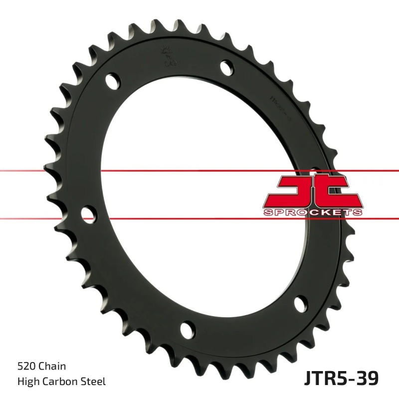 corona moto jt sprockets de acero de 39 dientes jtr5 39