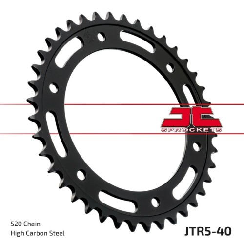corona moto jt sprockets de acero de 40 dientes jtr5 40
