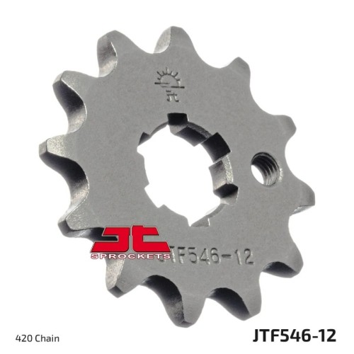 pinon de moto jt sprockets acero 12 dientes p 420 jtf546 12