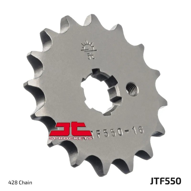 corona moto de acero jt sprockets jtf550