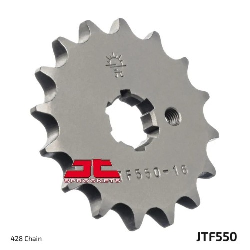 corona moto de acero jt sprockets jtf550