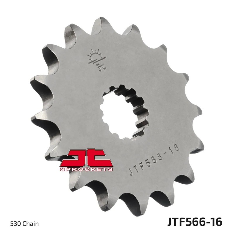 pinon de moto jt sprockets acero 16 dientes p 530 jtf566 16