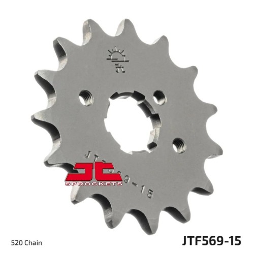 pinon de moto jt sprockets acero 15 dientes p 520 jtf569 15