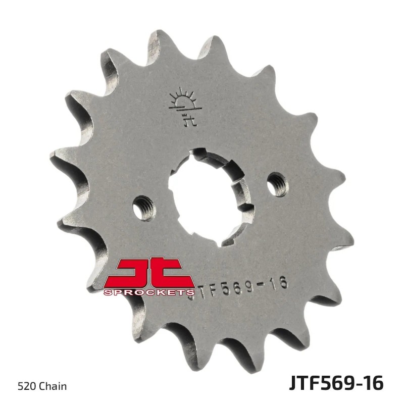 pinon de moto jt sprockets acero 16 dientes p 520 jtf569 16